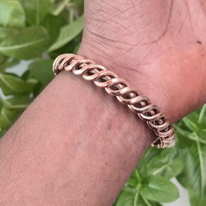 Bracelet magnétique en cuivre tressé fait main, ajustable, pour hommes et femmes, bracelets en fil torsadé ajustables - Product Image 2