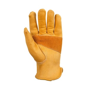 Gants d'hiver chauds en cuir pour hommes pour un usage quotidien et extérieur Protection du travail à la main Industrie du soudage Travail de jardin Style uni Pakistan - Product Image 3
