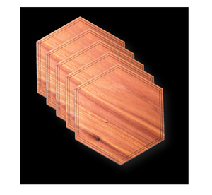 Hexagon Reusable Eco-Friendly Handmade Wood Coaster with Custom Design for Home & Commercial Use-Best Price - Product Image 1