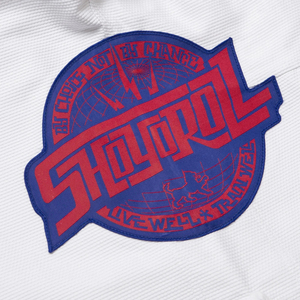 ชุดยิวยิตสู Shoyorol BJJ Gi สีขาวพรีเมียม คุณภาพสูง พร้อมโลโก้แบบกำหนดเอง รุ่นใหม่ล่าสุด น้ำหนัก 450 GSM - Product Image 4