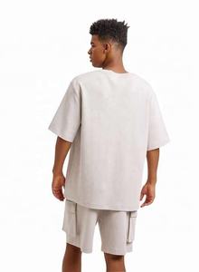 2025 personnalisé hommes Streetwear grande taille ensemble respirant 100% coton été décontracté Shorts chemise BFS-SS-001-Includes confortable - Product Image 3