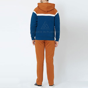 Service OEM – Survêtement décontracté d'hiver pour homme à capuche, coupe régulière, respirant, 100 % coton, tissu léger, motif uni - Product Image 2