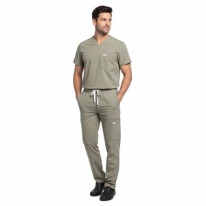 Conjunto de Uniforme Médico de Algodón para Hombre, Uniforme de Hospital, Proveedor de Logotipos Personalizados OEM, Trajes Quirúrgicos Transpirables, Cómodos y de Alta Calidad - Product Image 6