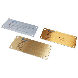 Placa de Identificación de Aluminio Dorado Personalizada a Prueba de Agua – Etiqueta de Identificación Metálica Duradera para Equipos y Productos - Product Image 5