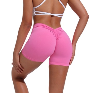 Shorts taille haute personnalisés pour femmes, respirants, écologiques, effet gainant abdominal, 100 % polyester élastique - Product Image 4