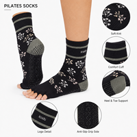 Chaussettes de Pilates pour femmes, antidérapantes, élastiques, respirantes, douces, pour Reformer, Yoga, Barre, entraînement, couleur personnalisée, marque privée