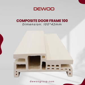 Marco de puerta WPC moderno Dewoo con jambas de puerta de vidrio de alta calidad nuevo estilo impermeable embalaje personalizado fabricado en Vietnam - Product Image 6