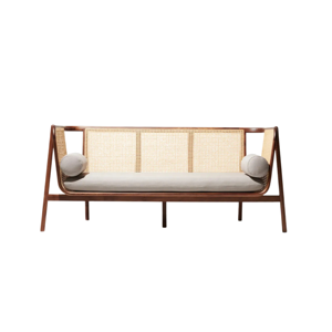 Sofá Lounge Moderno de Madera y Ratán, Muebles de Interior y Exterior para Villas y Resorts de Lujo - Product Image 2