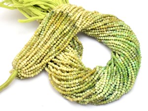 Cuentas de ópalo verde AAA+ de 2 mm-2,5 mm, microfacetadas, en forma de rondel, ópalo natural multicolor, piedras semipreciosas sueltas para la fabricación de joyería. - Product Image 4