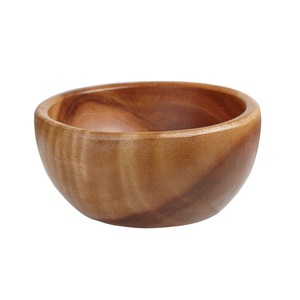 Bol de service en bois fait main, vaisselle rustique naturelle pour fruits, collations, noix, salades, desserts, cuisine, salle à manger, décoration de la maison - Product Image 6