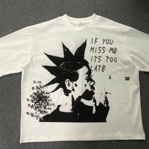 T-shirts surdimensionnés personnalisés en gros 2026 – Impression DTG graphique – 100 % coton – Coupe ajustée tendance – T-shirts ordinaires pour hommes - Product Image 1