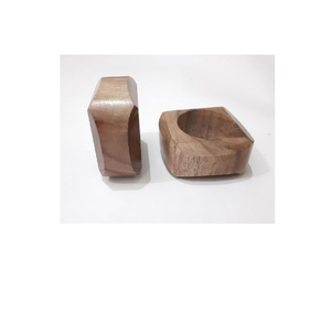 Modern Natural Wooden Napkin Rings For Wedding Dinner Festive Occasion Natural Finished Napkin Loops For Tableware Accessories - Product Image 1