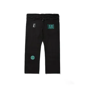 Kimono de Jiu-Jitsu en polyester extensible 100% de haute qualité, design noir, tissage perlé, 440g, respirant, dernier modèle brésilien, arts martiaux - Product Image 5