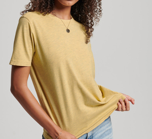 เสื้อยืดแขนสั้นผ้าเจอร์ซีย์คอตตอน 100% สีพื้น แห้งเร็ว สำหรับผู้หญิง - Product Image 5