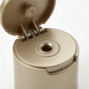 Soft Touch Finish Round PP Cap 5-120mm Diameter Silver Gold Matte <b>Flip</b> <b>Top</b> Lid for Cosmetic <b>Bottles</b> Vietnam Factory OEM ODM - Product Image 2