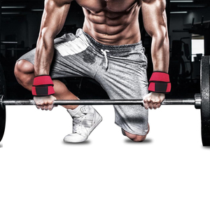 Sangle de soutien du poignet réglable en polyester écologique rose avec fermeture auto-agrippante antidérapante unisexe pour l'entraînement musculaire et la musculation - Product Image 2