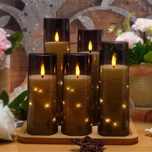 Set di 5 Candele LED Senza Fiamma con Timer, Effetto Sfarfallio per Atmosfera Romantica e Decorazione Casa, Stabili ed Eleganti - Product Image 3