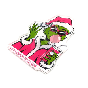 New Custom Logo Grinch Stitch <b>Christmas</b> <b>Candy</b> <b>Cane</b> Design Eyelash Extension Holder Pallet - Product Image 1
