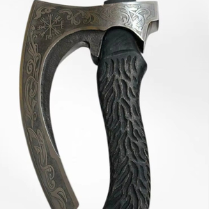 STEEL CRAFT INTERNATIONAL Hand-Forged Carbon Steel Flat Backed Hammer <b>Axe</b> 18" Ash Wood <b>Handle</b> DIY Grade ODM 1 1 Year Warranty - Product Image 1