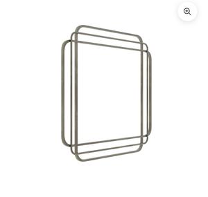 Minimalist <b>Rectangular</b> Metal <b>Wall</b> <b>Mirror</b> Framed Decorative Design for Bathroom - Product Image 2