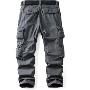 2025 pantalons de travail en coton polyester personnalisés de qualité supérieure pantalons de travail cargo robustes d'hiver taille haute grande taille - Product Image 3