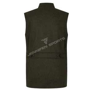 Chaleco Deportivo de Diseño Moderno, Cómodo, sin Mangas, Cuello en V, Liso, 100% Lana, Chaleco Utilitario de Caza para Hombre - Product Image 5