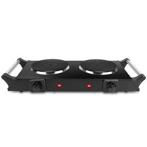 Portable 2000W <b>Electric</b> Dual <b>Burner</b> Hot Plate Stove RV Countertop Hotplate with 5 Temperature Adjustments - Product Image 5