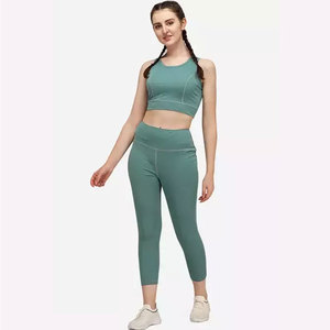 Conjunto Deportivo de Dos Piezas para Mujer, Leggings y Sujetador Deportivo, Ropa Deportiva para Yoga, Fitness, Entrenamiento, Gimnasio - Product Image 1