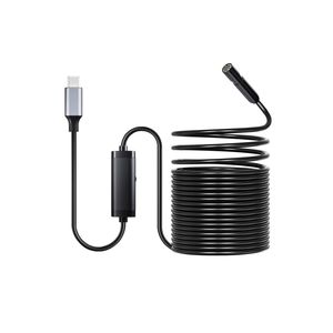 Caméra d'inspection industrielle endoscopique semi-rigide HD 1920P de 49,2 pieds avec éclairage pour Android et iOS - Product Image 5