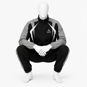 ODM Men Nylon <b>Zipper</b> Windbreaker Side Pockets High Waist <b>Top</b> Quality Windbreaker Tracksuit Made By Elson Sports - Product Image 5