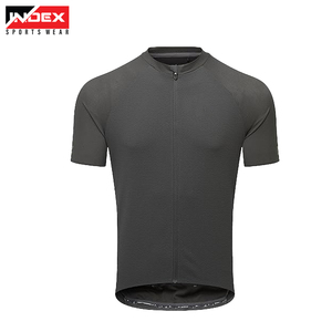 Maillot de Ciclismo para Hombre Index, Manga Larga, Negro y Amarillo, Cierre Completo, Transpirable, de Secado Rápido, Ropa Deportiva - Product Image 3