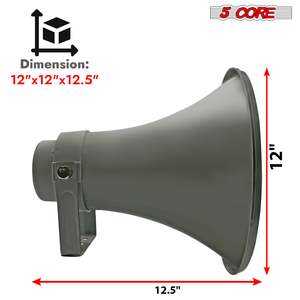 Altavoz de Bocina PA de 5 Núcleos y 12 Pulgadas, 350W, 8 Ohmios, Metálico, para Uso en Interiores y Exteriores, Modelo UHC 300 - Product Image 3