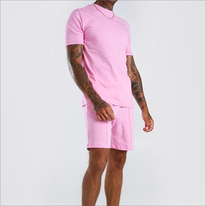 Conjunto de Camiseta y Pantalones Cortos Deportivos para Hombre, Estilo Casual, Transpirable, Colores Sólidos Personalizables, Logotipo, 100% Poliéster, Verano, MATEX SPORTS HIGH - Product Image 3