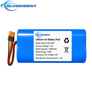 Pack de batteries Li-ion personnalisé 7,4 V 21700 10000 mAh 2S2P rechargeable avec BMS pour la robotique et les équipements médicaux - Product Image 1