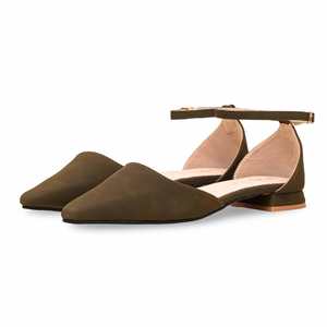 WN1035 Mehndi Pumps Pisos cómodos con diseño único - Product Image 3