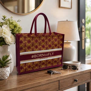 Custom Printed Luxury Juco Tote <b>Bag</b> | Reusable Jute Cotton Blend Shopping Grocery Retail Gift <b>Bag</b> with Rope Handles Custom Logo - Product Image 4