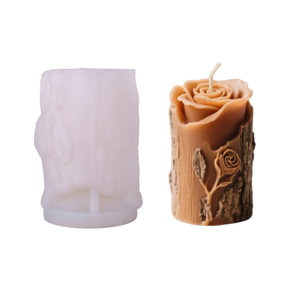 Dumo Rose Flower Pile Candle Molde de silicona para la producción de bricolaje del Día de San Valentín Aromaterapia Joyería Decoración Molde Columna - Product Image 6