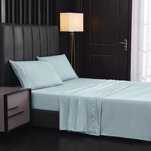 Juego de Sábanas Planas y Ajustables de Algodón 100% Orgánico para Hotel y Hogar, con Funda de Almohada, 4 Piezas, Venta al Por Mayor - Product Image 5