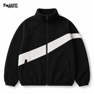 Veste unisexe personnalisée en polaire Sherpa, entièrement zippée, coupe-vent écologique, chaude, style Teddy, pour l'hiver, décontractée, streetwear, avec fermeture éclair frontale - Product Image 6