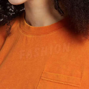 Camisetas Cortas de Cuello Redondo y Manga Corta de Color Sólido al por Mayor para Niñas, Camisetas Deportivas de Algodón, Camisetas Casuales y Cómodas - Product Image 5