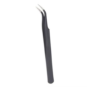 Diamond Grip Eyelash Tweezers Stainless Steel Non Slip Handle Volume Isolation Lash Extension Tweezer Precision Makeup <b>Tool</b> - Product Image 4