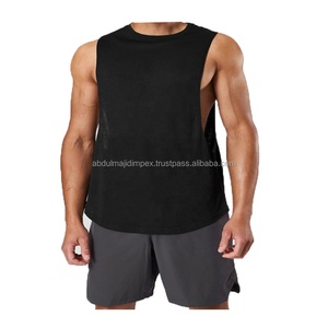 Camiseta deportiva informal sin mangas para hombre, chaleco de fitness muscular personalizado al por mayor, entrenamiento de gimnasia en varios colores con muestra gratis - Product Image 1