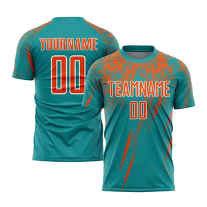 Uniformes de fútbol personalizados con logotipo sublimado, conjuntos completos de camiseta y pantalones cortos para entrenamiento de equipos, ropa deportiva para hombre - Product Image 2