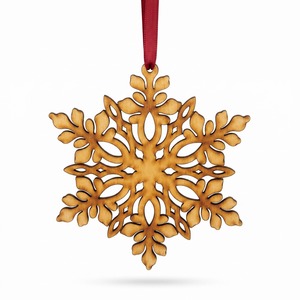 Custom Wooden Christmas Hanging Ornament With Personalized Family Name For Holiday <b>Tree</b> Decoration And Memorable Christmas Gift - Product Image 1