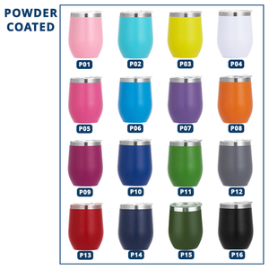 Vaso de Vino con Aislamiento al Vacío de Doble Pared, de Acero Inoxidable, con Forma de Huevo, de 12oz, con Recubrimiento en Polvo, para Camping, Venta al por Mayor - Product Image 5