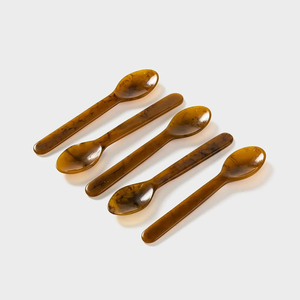 Ensemble de cuillères à servir en résine artisanale, capacité personnalisée de 10 ml, couleur personnalisée, design moderne, finition miroir, manche long, durable - Product Image 2