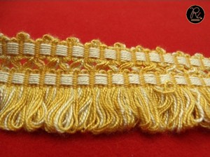 Dentelle décorative à franges en polyester avec garnitures écologiques, vente en gros et exportation en vrac à prix compétitif depuis l'Inde - Product Image 4