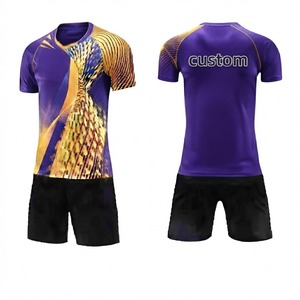 Camiseta de fútbol personalizada para hombre, unisex, transpirable, 100% poliéster, malla antibacteriana, para entrenamiento de club, ropa deportiva de tela suave. - Product Image 1