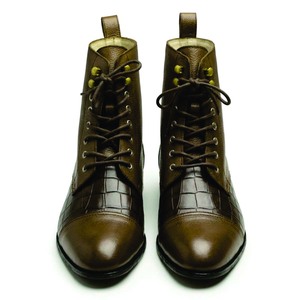 Chaussures en cuir classiques pour hommes, chaussures habillées à lacets, chaussures élégantes décontractées confortables, chaussures habillées pour hommes - Product Image 1