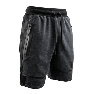 กางเกงขาสั้นวิ่งออกกำลังกายเอวสูงมีกระเป๋า - Product Image 1